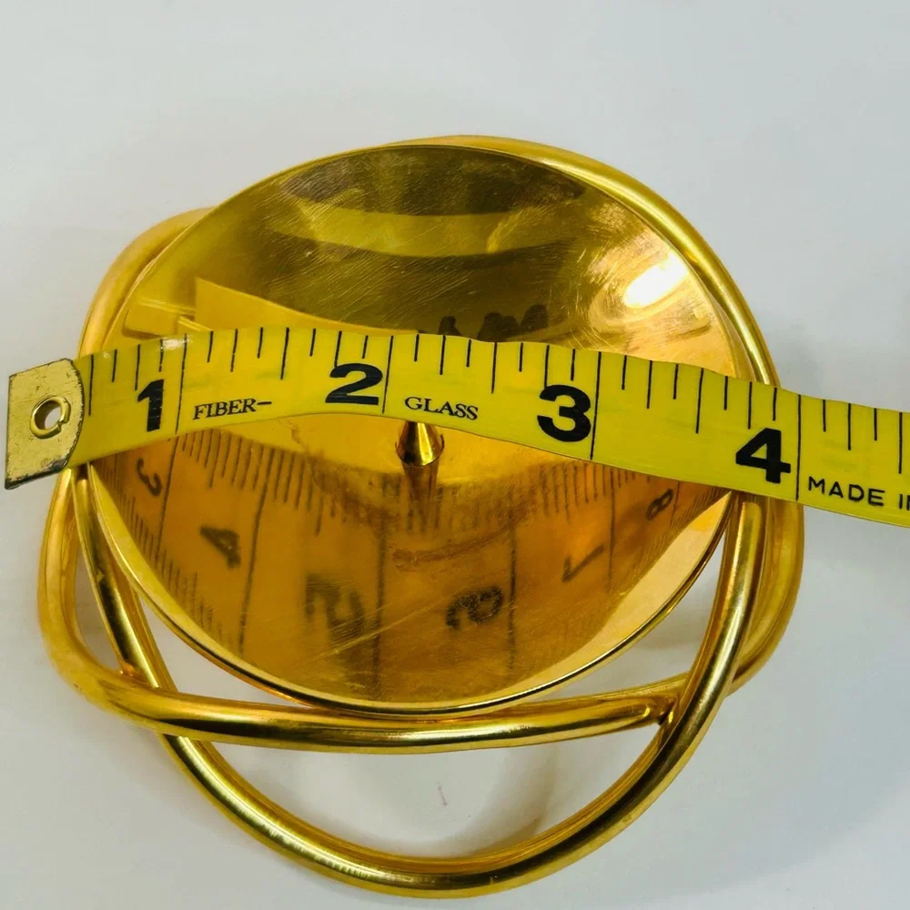 Georg Jensen GLOW Gold Plated Candle Holder by Maria Berntsen Danish MCM